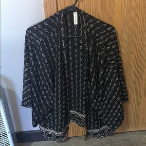 Loose, silk cardigan
